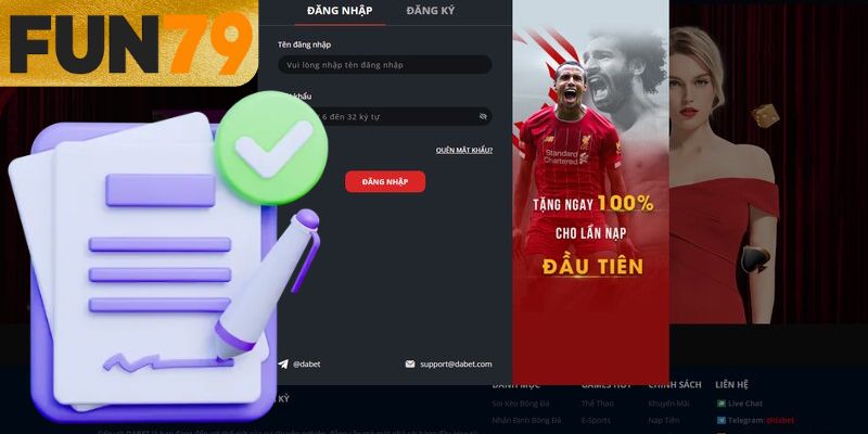 Điều kiện đăng nhập vào trang chủ nhà cái